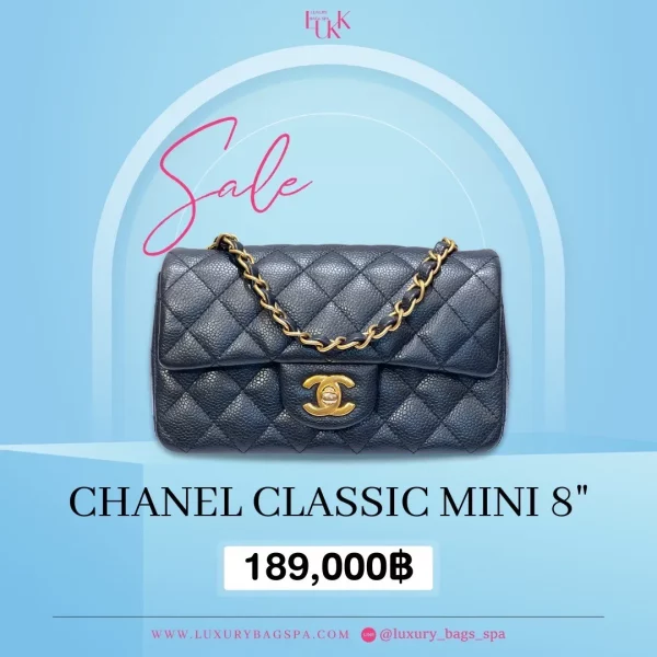 ร้านขายกระเป๋าแบรนด์เนมมือสอง กระเป๋าแบรนด์เนมมือสอง กระเป๋า CHANEL CLASSIC MINI 8 มือสอง