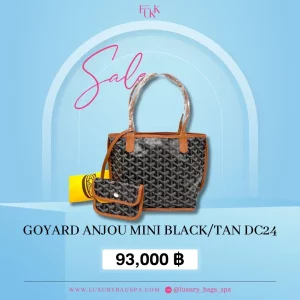 Goyard anjou mini blacktan dc24