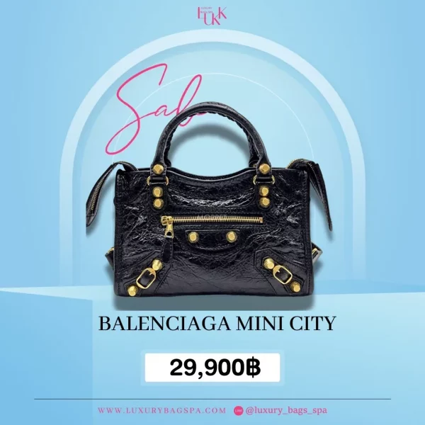 ร้านขายกระเป๋าแบรนด์เนมมือสอง กระเป๋าแบรนด์เนมมือสอง กระเป๋า Balenciaga mini city มือสอง