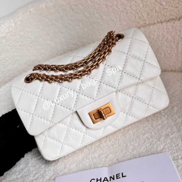 ร้านขายกระเป๋าแบรนด์เนมมือสอง กระเป๋าแบรนด์เนมมือสอง กระเป๋า Chanel Reissue Mini GHW microchip มือสอง