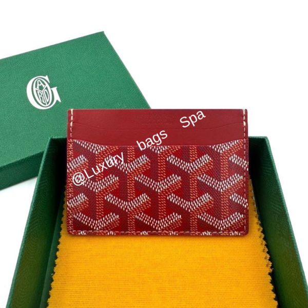 ร้านขายกระเป๋าแบรนด์เนมมือสอง กระเป๋าแบรนด์เนมมือสอง กระเป๋า Goyard Card holder fullset copy rec มือสอง