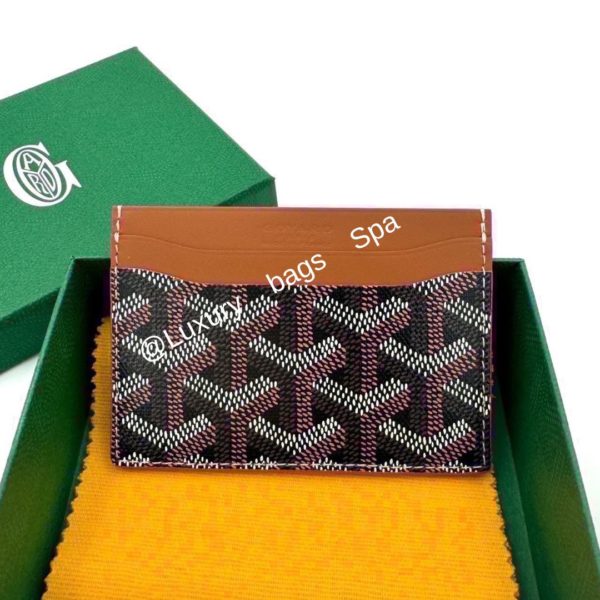 ร้านขายกระเป๋าแบรนด์เนมมือสอง กระเป๋าแบรนด์เนมมือสอง กระเป๋า Goyard Card holder fullset copy rec มือสอง