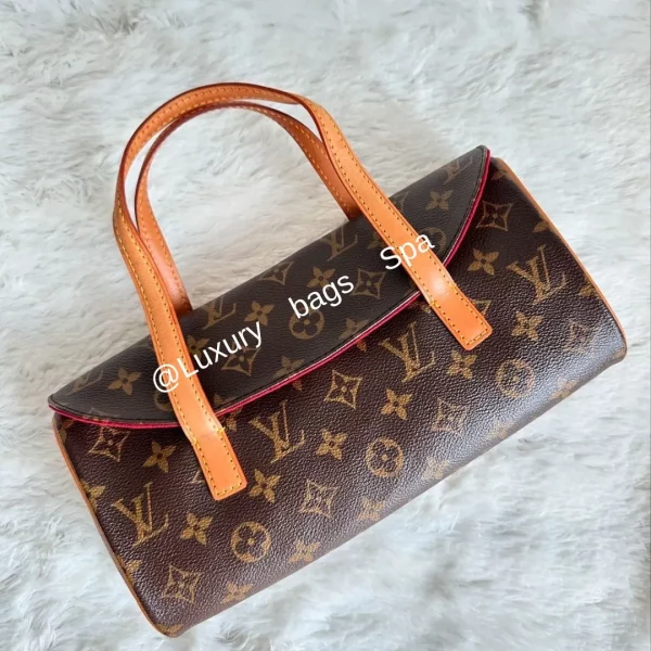 ร้านขายกระเป๋าแบรนด์เนมมือสอง กระเป๋าแบรนด์เนมมือสอง กระเป๋า Louis Vuitton Sonatine Handbag Monogram มือสอง